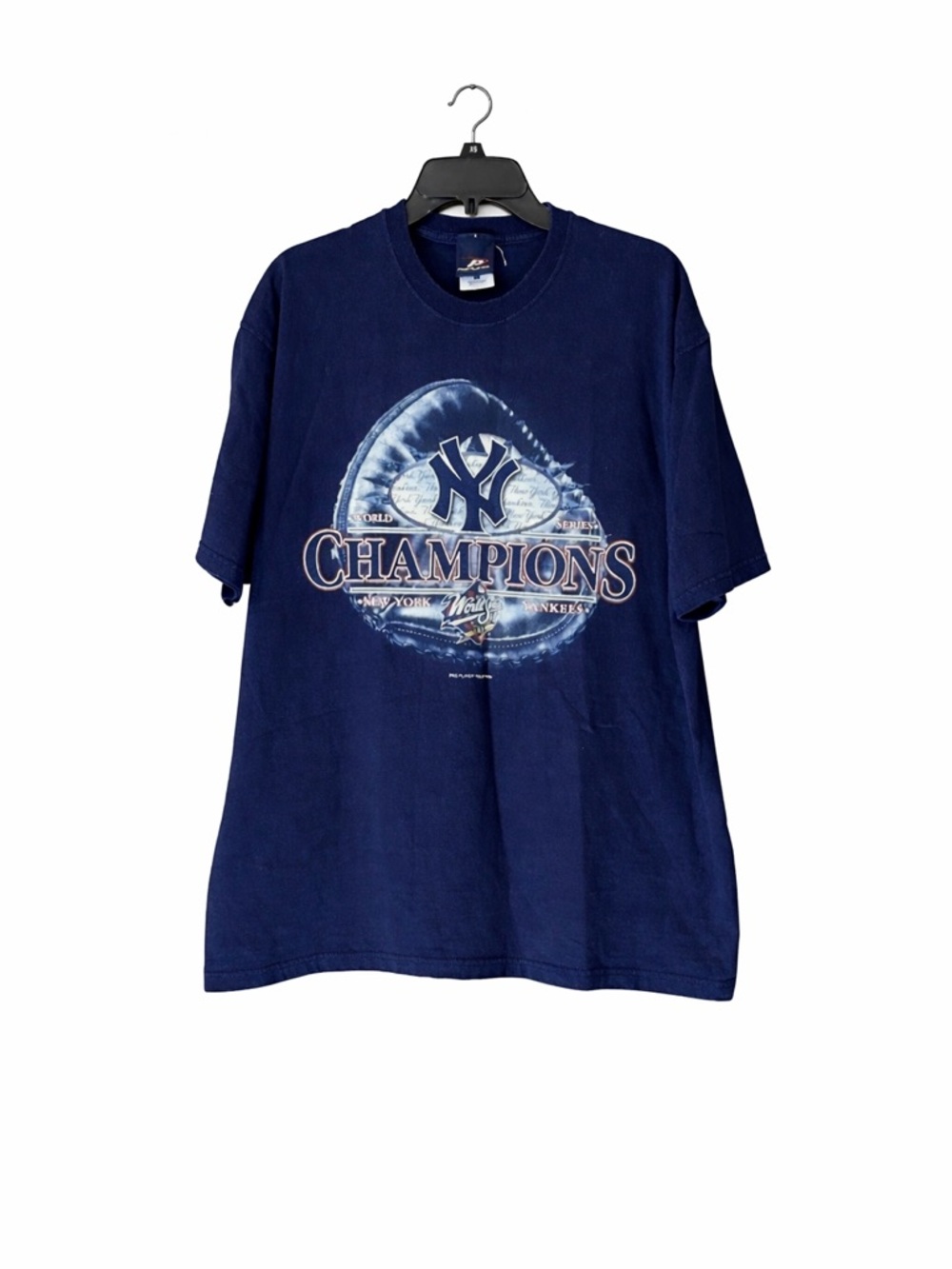 Vintage 1999 NY Yankees World Series Champions Shirt Pro Player XL Navy Baseball